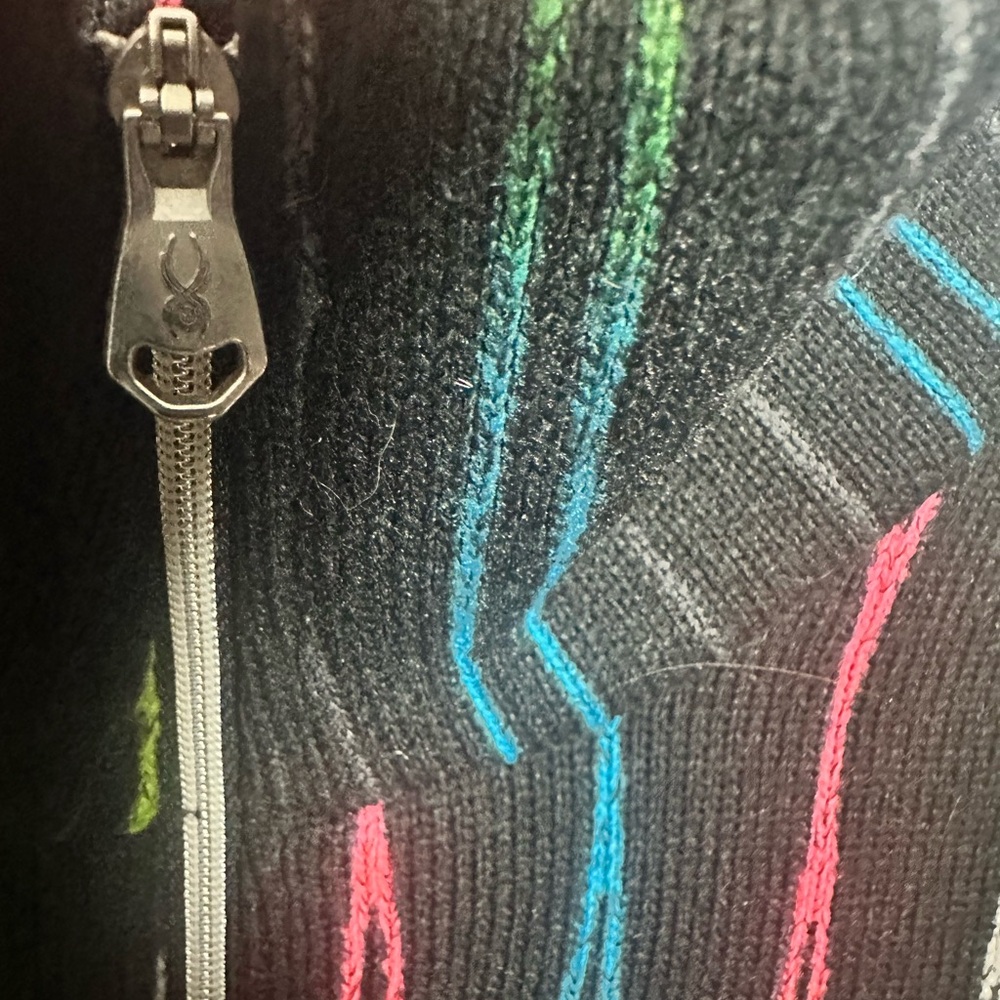 Spyder Black Multicolor Patterned Pullover Sweate… - image 3